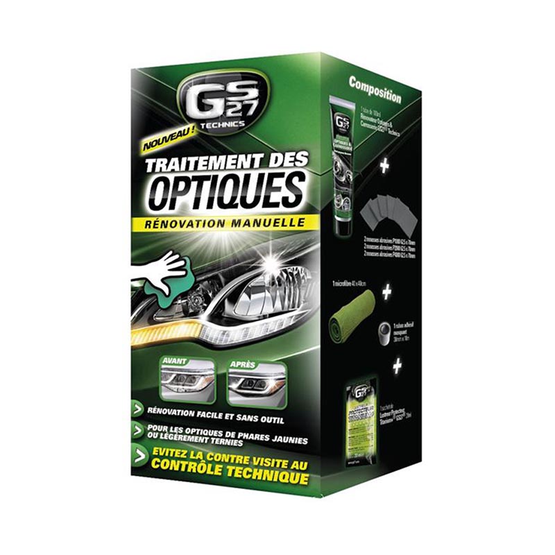 Kit Traitement des optiques Rénovation Manuelle