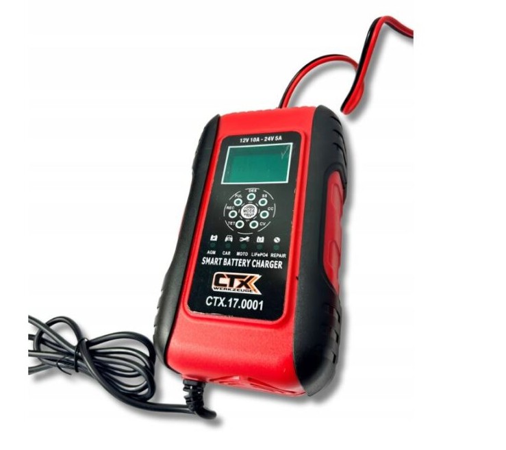 Chargeur de batterie de voiture intelligent 12/24V 10/5A – Image 2